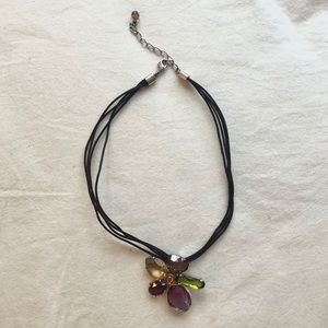 Swarovski crystal flower pendant necklace